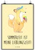 Mr. & Mrs. Panda Bild Sommer Freude DIN A3 - Gelb Pastell - Produktbild-Vorschau 1