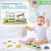 Montessori Holz Steckspiel Lernspielzeug Sortier- & Produktbild-Vorschau 5