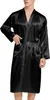 Herren Satin Robe Kimono Morgenmantel Langer Bademantel Produktbild-Vorschau 1