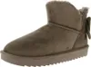 A single beige winter boot with a bow on the back, shown from the side against a white background. Produktbild-Vorschau