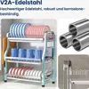 Heikoeco® Abtropfgestell Geschirr mit 2 Ebenen, Produktbild-Vorschau 4