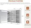 Spiegelschrank Bad mit Beleuchtung 70x60 cm 1 Tür (öffnet Produktbild-Vorschau 6