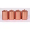 12x Stumpenkerze 4er Metallic Farbe Tischdekoration Produktbild-Vorschau 5