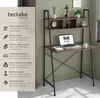 Table de bureau Exeter 85,5x46,5x140cm - Bois foncé Voir les images du produit 2