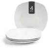 Speiseteller - Ø 27 cm - Weiß - Porzellan - 4er Set Produktbild-Vorschau 1