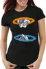 style3 Companion Cube T-Shirt Damen, Farbe:Schwarz, Produktbild-Vorschau 1