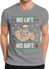 No Lift No Gift Ugly Christmas Sweater Herren T-Shirt, Produktbild-Vorschau 1