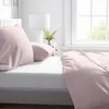 Mikrofaser Bettwäsche Set 135x200 cm Rosa Einfarbig mit Produktbild-Vorschau 4