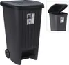 Mülleimer outdoor 90 l anthrazit/schwarz mit Pedal und Produktbild-Vorschau 8