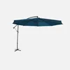 sweeek - Runder Ampelschirm Ø350cm - Wasserblau Produktbild-Vorschau 1
