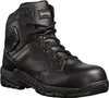 A black Magnum Strike Force 6.0 Leather S3 safety boot is shown against a white background. Produktbild-Vorschau