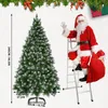 QEENTOE Kunstkerstboom, 240 cm, kerstboom met witte Productafbeelding-voorbeeld 2