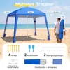 Sekey Strandmuschel Pop Up 240 x 240 cm für 4 Personen mit Produktbild-Vorschau 2