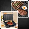 Kontaktgrill 1000W Panini Grill Toaster Klappbar 180° Produktbild-Vorschau 5