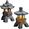 LED Laterne Solar-pagoden-laterne,Japanische Stil, rost-, Produktbild-Vorschau 2