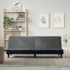 vidaXL Schlafsofa Dunkelgrau Stoff -  Sofas Produktbild-Vorschau 16