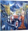 Bilder auf glas - frau retro stil - 30x30cm - Glasbilder - Produktbild-Vorschau 1