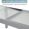 Gartentisch Balkontisch Esstisch Ausziehbar 135 - 270 cm Produktbild-Vorschau 3