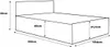 Bett 180x200cm mit Matratze und Bettkasten PARTY 1 - Wenge Produktbild-Vorschau 2