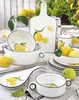Frühstücksteller Amalfi Zitronen rund weiß gelb D. 21cm aus Produktbild-Vorschau 2
