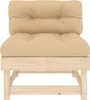 Mittelsofas mit Kissen 2 Stk. Massivholz Kiefer Produktbild-Vorschau 5
