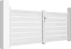 Doppelflügeltor aus Aluminium 3m VOGEL H.120cm weiß Produktbild-Vorschau 3