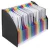 VELOFLEX Stehsammler Fächerbox 23 bunte Fächer schwarz DIN Produktbild-Vorschau 2