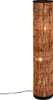 Kleine Stehlampe 120cm Rattan Lampenschirm, Lichtsäule Produktbild-Vorschau 2
