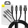 Baseus Tungsten Gold Cavo USB 3 in 1 USB 2.0 1,5 m USB A Anteprima dell’immagine prodotto 16