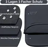 AIPIE Laptoptasche 16 Zoll Stoßfest Grau - Notebook Produktbild-Vorschau 3
