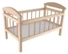 Postýlka pro panenky dřevo velká 58,5x33x37,5 cm Náhled obrázku produktu 1