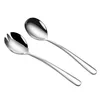 Stilvolles Set aus Edelstahl-Salatbesteck - eine elegante Produktbild-Vorschau 1