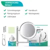 Schminkspiegel mit LED-Beleuchtung – 7-fache Vergrößerung – Produktbild-Vorschau 11