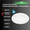 Briloner LED Einbauleuchte Panel Weiß rund Ø22,5cm IP44 18W Produktbild-Vorschau 2