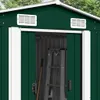 vidaXL Gerätehaus 257x392x181 cm Metall Grün Produktbild-Vorschau 2