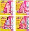 A collage of four Play-Doh Barbie craft kits, each featuring a Barbie doll and Play-Doh. Anteprima dell’immagine prodotto