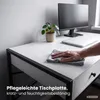 Computerschreibtisch im Industrial-Stil Weiß ELONIS 123 cm Produktbild-Vorschau 5
