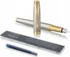 PARKER Füller IM Premium Warm Silver F Blau Geschenkbox Produktbild-Vorschau 13