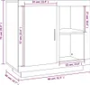 vidaXL Příborník Smoked Oak 80x40x75 cm Náhled obrázku produktu 8