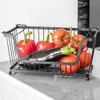 Schwarzer stapelbarer Obstkorb Produktbild-Vorschau 5