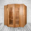 Finnische Sauna Alaska II aus Hemmlockholz 175x200x200 cm Produktbild-Vorschau 2