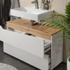 Meuble sous vasque simple Vicco Marelle Blanc/Chêne Artisan Voir les images du produit 4