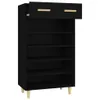 vidaXL Szafka na buty czarna 60x35x105 cm materiał Podgląd zdjęcia produktu 6