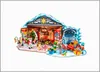 A Playmobil advent calendar set depicting Santa's workshop with elves and gifts. Produktbild-Vorschau
