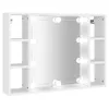 vidaXL Zrcadlová skříňka s LED diodami bílá 76x15x55 cm - Náhled obrázku produktu 12