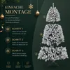 183 cm Künstlicher Weihnachtsbaum Beflockt mit Schnee, ca. Produktbild-Vorschau 4