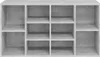vidaXL Panca per scarpe in cemento grigio 103x30x55 cm Anteprima dell’immagine prodotto 5