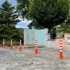 Flexibler Absperrpfosten Ecoline 75cm orange mit vier Produktbild-Vorschau 4