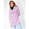 Orsay Hellviolette Winterjacke mit Fransenhemd Produktbild-Vorschau 5