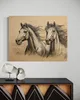 Leinwandbild Vintage Horses Beige 60x40 Feeby Beige bild Produktbild-Vorschau 2